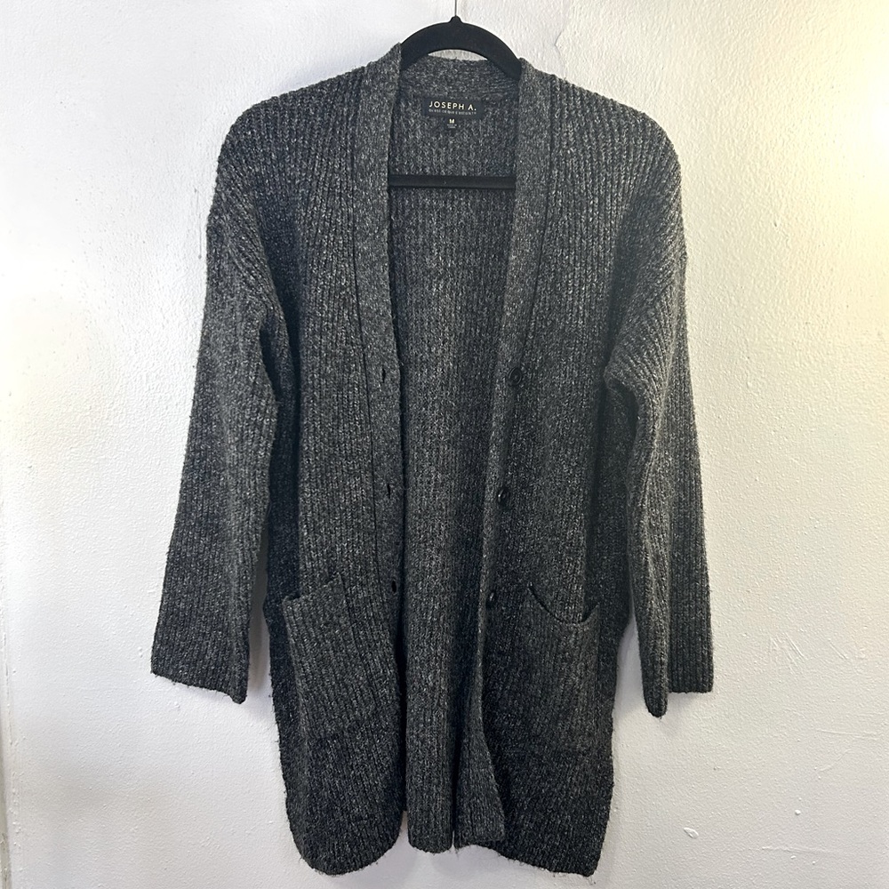 Gray Cardigan Sweater